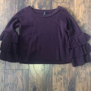Cropped Purple Sweater